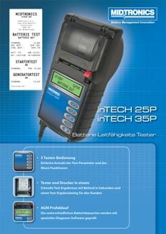 inTECH 25P Batterietester mit Drucker
