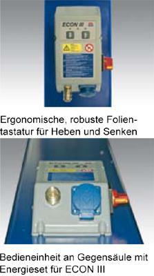 "Set-Gegens&auml;ule" f&uuml;r Zwei-S&auml;ulen-Hebeb&uuml;hnen 