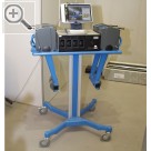 PV Autoteile Leistungsschau 2005. Teil 2. Freiheit in der Werkstatt. Das mobile Achsmessgert microline 5000 mobile arbeitet drahtlos mit einem Tablet-PC. Beissbarth 