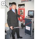 IHM Internationale Handwerksmesse 2005. Igor Hess prsentierte auf seinem Stand das brandneue Achsmessgert Carline CL 100 aus dem Hause WMS.  