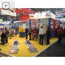 I.H.M. Internationlae Handwerksmesse 2005. Der Gemeinschaftsstand der AUTOP-Hndler Weinmann, Rinkl, Ghler auf der IHM 2005 in Mnchen.  