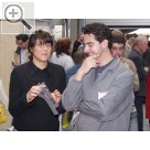 Hausmesse NEIMCKE 2005 in Mühldorf am Inn Jessica Galantucci, seit einem halben Jahr in der Export-Mannschaf tbei SICE und Alessandro Chiari, Servicetechniker bei SICE.  