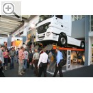 Automechanika 2006 in Frankfurt/Main Finkbeiner, Spezialist fr LKW-Hebetechnik, zeigte seine einmalige LKW-Scherenbhne und die neue Radgreiferanlage. Semmler TachoControl 