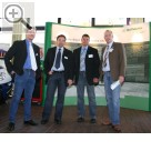 Hausmesse der MB technics und der Scheck-Betz GmbH in der Kfz-Innung zu Nürnberg Mb technics und die 'GUTMNNER'. Matthias Blmel, Inhaber der MB technics und sein Mitarbeiter Thomas Fischer, Christian Hl und Holger Naumann von GUTMANN (v.r.n.l).  