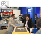 I.H.M. Internationale Handwerksmesse München Zu Besuch bei Freunden. Darko Katulic (li.) Vertriebsleiter bei BlitzRotary, war frher Kollege von Thomas Spangenberger bei ZIPPO Lifts.  