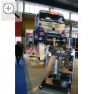 autopromotec 2007 Bologna LKW-Hebetechnik von Blitz. Hngender und bodenlaufender Grubenheber.  