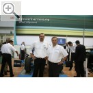 Automechanika 2008 Sind ber die neu entwickelte Fahrwerksvermessung sehr glcklich - Rainer Planitz (li.) und Frank Scherschmidt.  