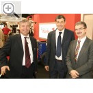 autopromotec 2009 Klaus Kirsttter Geschftsfhrer Snap-on Equipment GmbH, Massimo Xoccato Vertrieb und Rafal Sosnowski, Vertriebspartner aus Polen.  