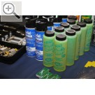 Hausmesse der MB technics Erlangen 2010 Klimaservicezubehre sind genauso im Vertrieb der MBtechnics wie Desinfektionsmittel und Kontrastmittel fr die Lecksuche an Klimaanlagen  