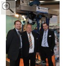 AMITEC 2010 in Leipzig Markus Krautsieder (li.) Geschftsfhrer NORFI mit Ralf (mi.) und Dirk Tauchnitz am Stand von Tauchnitz Werkstatt-Technik.  