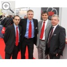 Automechanika 2010 Snap-on Equipment Kollegen Ahmed El-Atawy, Frank Beaujean, Massimo Xoccato und Handelspartner Rafal Sosnowski aus Polen (v.l.n.r.).  