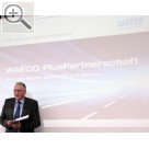 Dometic WAECO Jahrespressekonferenz 2011 Anllich der ersten Jahrespressekonferenz 2011 stellt Horst Gottwald, Vertiebsleiter Automotive, der Fachpresse das neue Konzept der WAECO PlusPartnerschaft vor. Waeco 