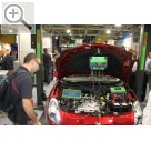 autopromotec 2011 in Bologna Alles im grnen Bereich - BOSCH Hebetechnik, Diagnosesysteme und Batterieservicegerte.  