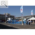 autopromotec 2011 in Bologna Auf dem sonnigen Auengelnde der autopromotec 2011 - RAVAGLIOLI Hebetechnik fr LKW und Busse.  Reifentechnik - PKW-Montiermaschinen