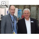 COPARTS Profi Service Tage 2012. Thomas Ramdohr (li.) und Ulrich Wohlgemuth knnen sich ber eine sehr gute Veranstaltung freuen.  
