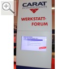 CARAT Leistungsmesse 2013 Im Werkstattforum fanden Fachvortrge und die Pressekonferenz der CARAT statt.  