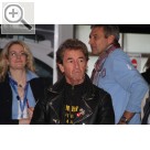 CARAT Leistungsmesse 2013 Ehrengast und Rocker Peter Maffay wartete Backstage.  