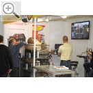 STAHLGRUBER Leistungsschau 2014 München Bilder sagen mehr als Worte - Videountersttzung auf dem Stand von BG Products auf der STAHLGRUBER Leistungsschau 2014.  