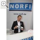 TROST Schau 2014 NORFI auf der TROST Schau 2014 - Andreas Weber zeigt die genormten Verbindungsstcke. Norfi 