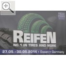 REIFEN Essen 2014 Reifen 2014 ging mit Rekordbeteiligung ins Messerennen: 670 Aussteller aus 44 Lndern prsentierten sich sowie ihre Produkte und Dienstleistungen.  