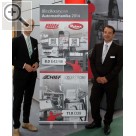 Automechanika Frankfurt 2014 Neu im Vertriebsteam bei BlitzRotary - Jrgen Meier (re.) ehemals ATT NUSSBAUM. Hatte vier Marken auf zwei Messestnden in zwei Hallen zu betreuen, Marketingleiter Wolf-Erik Schmitt (li.).  