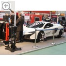 Automechanika Frankfurt 2014 Auf der Automechanika 2014 - John Bean 3D Achsmessgert Visualiner V2200 mit McLaren.  
