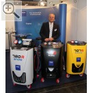 PV LIVE! 2015 in Hannover Gerd Pollakowski mit den TEXA Klimagerten fr R134 und R1234.  