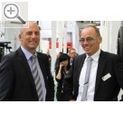 Impressionen von der Automechanika 2016. Hebebhnekollegen auf der Automechanika 2016 - JAB Becker  Geschftsfhrer Matthias Frohberg (li.) und CONSUL Geschftsfhrer Frank von der Crone.  