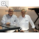 Wessels + Müller Werkstattmesse 2016 Berlin Joachim Väth (li.) und Joachim Norden, NUSSBAUM.  