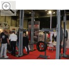 Wessels + Müller Werkstattmesse 2016 Berlin Hydraulische BlitzRotary Zweisäulenbühnen auf der Wessels + Müller Werkstattmesse 2016.  