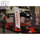 Wessels + Müller Werkstattmesse 2016 Berlin FINKBEINER Radgreiferhebeanlage.  