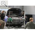 Wessels + Müller Werkstattmesse 2017 in Berli In den Schulungen werden auch mal Geräte gegenüber gestellt.  