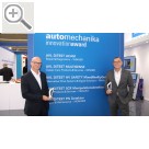 Automechanika Frankfurt 2018 Ralf Kerssenfischer (re.) und Jens Dahlheimer können über diese großartigen technologischen Erfolge von AVL DiTEST sehr, sehr happy sein.  