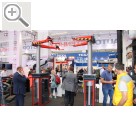 Automechanika Frankfurt 2018 NEU: Unterflurstempelbühne in Teleskopausführung mit Schwenkarmaufnahme. Autop 