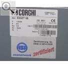 CORGHI SpA auf der REIFEN 2004 in Essen. Das CORGHI Achsmessgert EXACT 68 ist fr die Werkstattvernetzung mit dem asanetwork zertifiziert. Corghi ASE Werkstattvernetzung