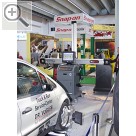 Snap-on Equipment auf der Automechanika 2004 Das neue Fahrwerk-Vermessungsgert fr Pkw mit 3D-Technik von John Bean.  