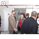 Messeimpressionen von der Automechanika 2004 Teil 2. Uwe Kmmler, Vertrieb und Anneluise Weigl, Key Account bei CARTEC in Unterneukirchen.  