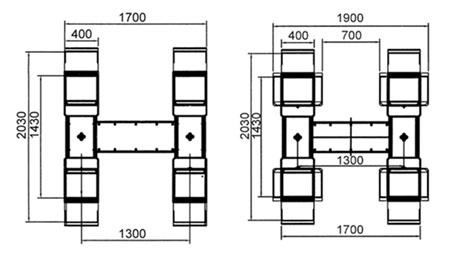 Das Annahmechassis der 2.35 MK Optima steht in zwei Versionen zur Verf&uuml;gung.