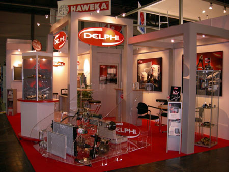 Der Delphi Messestand zur AMITEC 2006 in Leipzig