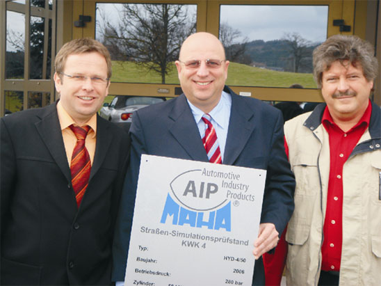 Christian Hartmann, Dr. Manfred Ziegler, Anton Knestel (v.l.n.r) 