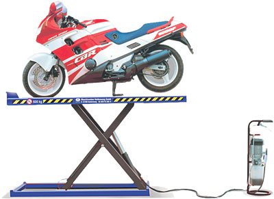 Motorrad-Hebeb&uuml;hne Moto 0.7 A mit 0,7 t Traglast