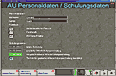 MAHAAU-/QS-/SP-SoftwareScreenshot AU Personaldaten/Schulungsdaten
