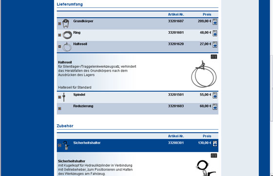 Artikelvorschau Lieferumfang / Zubehör